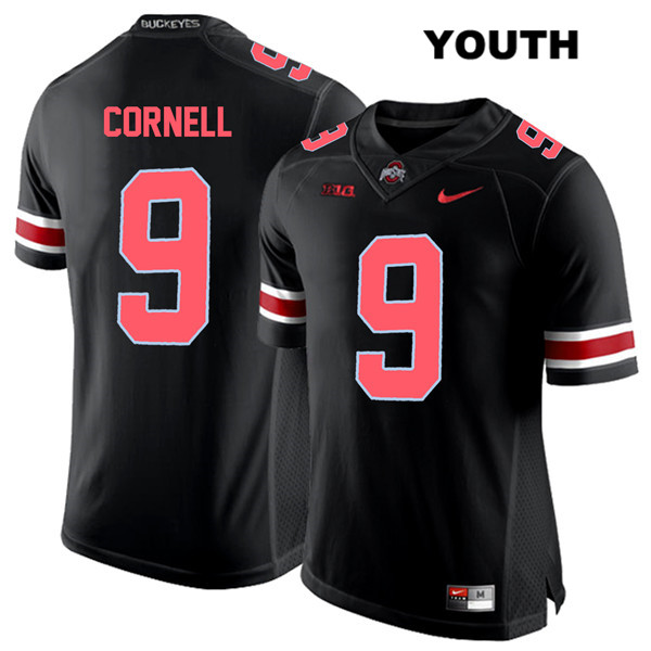 Ohio State Buckeyes Youth Jashon Cornell #9 Red Number Black Authentic Nike College NCAA Stitched Football Jersey PQ19Z53LR